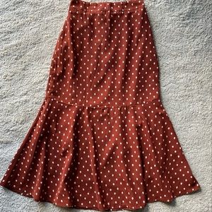 Burnt Orange Mermaid Skirt